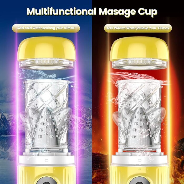 Автоматичний електричний мастурбатор-чаша для чоловіків: 7 режимів всмоктування + 7 режимів обертання, 3-в-1, вібратор для пеніса, секс-іграшка