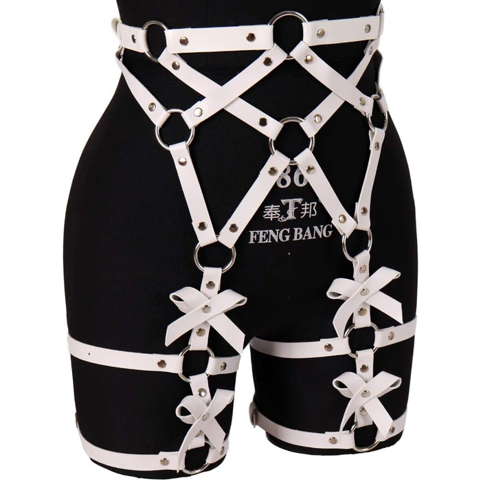 Жіночий корсет-зачіп з PU шкіри, чорний, стимпанк, корсет з ремінцями