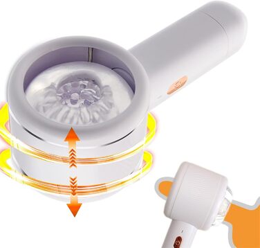 Електричний мастурбатор для чоловіків Sumeber: автоматичний стакан з телескопічною функцією, білий