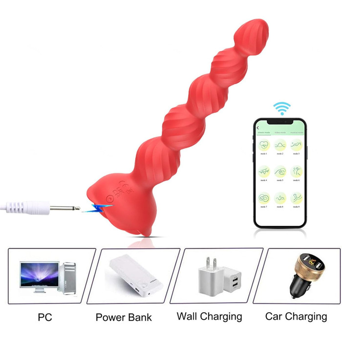 Вібратор для анусу з пультом дистанційного керування, 9 режимів, силікон, чорний | Іграшки для дорослих