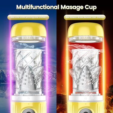 Автоматичний електричний мастурбатор-чаша для чоловіків: 7 режимів всмоктування + 7 режимів обертання, 3-в-1, вібратор для пеніса, секс-іграшка