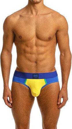 Чоловіча білизна BSHETR: 3/5 шт. в упаковці, мереживний матеріал, низька талія, яскраві кольори, м'яка, швидковисихаюча, контрастна білизна (XL, R026)