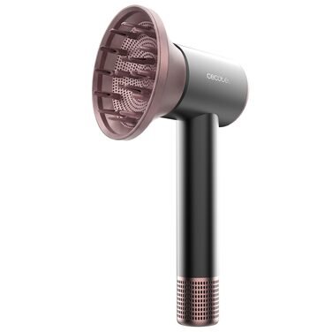 Фен для волосся Cecotec DryNova 2in1 з BLDC-мотором, 1400 Вт, сенсор контролю температури, режим захисту шкіри голови, чорний