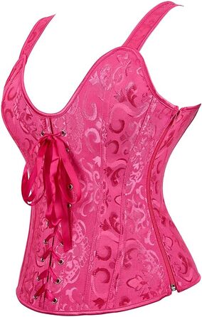 Корсет для фігури Grebrafan з бретелями, рожево-рожевий, розмір 28-30