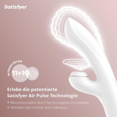 Вібратор Satisfyer Pro G-Spot Rabbit | 11 рівнів інтенсивності, 10 програм вібрації | Водостійкий (IPX7) | Для жінок