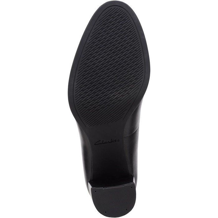 Жіночі туфлі-човники Clarks Freva85 Court, шкіряні, чорні, розмір 38 EU