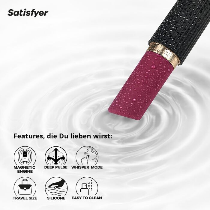 Вібратор Satisfyer Deep Kiss | Інтимна іграшка для жінок | Deep Pulse | Стимуляція клітора | Інструменти жіночого велнес | 3x10 програм