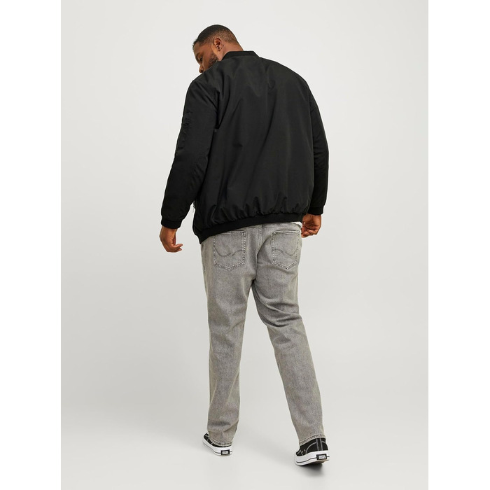 Чоловіча куртка-бомбер JACK & JONES Blousonjacke, чорна, розмір 5XL