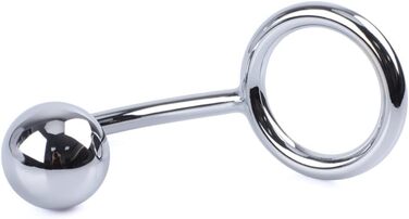 Анальний плагін Jixaxe з кільцем для пеніса, сталевий гачок, 45 мм, для чоловіків