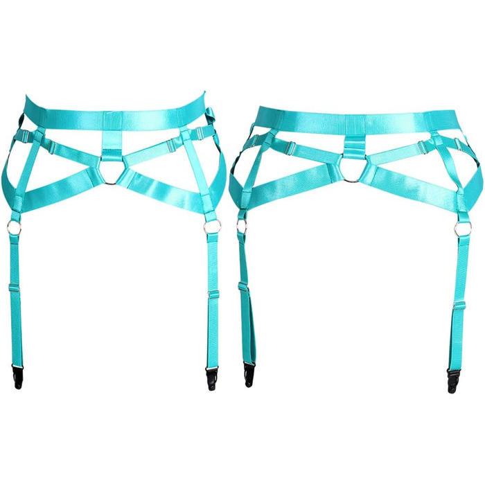 Жіночий корсет-накидка в стилі панк з 4 кліпсами, набір шнурів, шкарпетки Харадзюку, універсальний розмір, смарагдовий