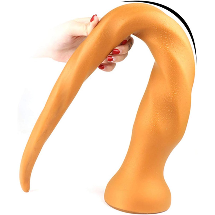 Анальний плаг Roluck для чоловіків, 54 см, з м'якого силікону, з присоском для масажу простати та анального оргазму