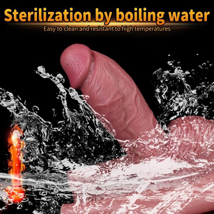 Реалістичний дилда з силікону для чоловіків - великий, з отвором, з голівкою, збільшує член | NAIXBTY