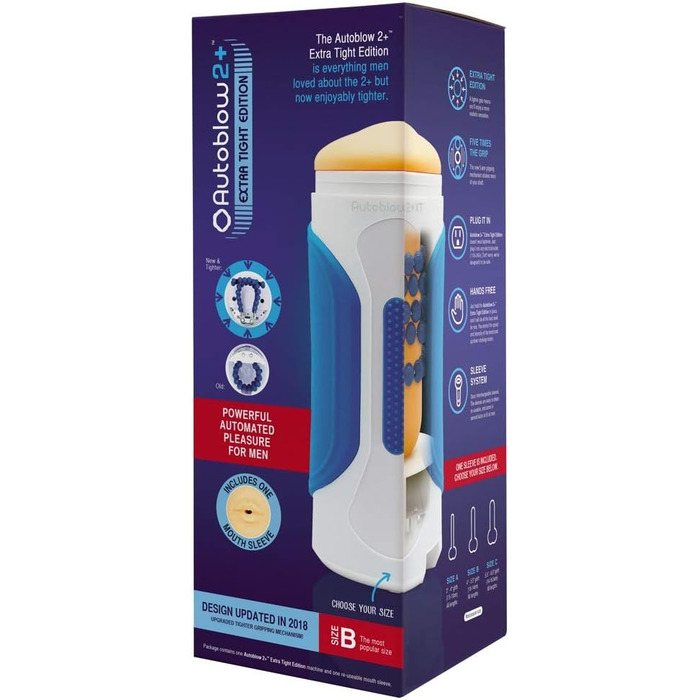 Автобластер Autoblow 2 з насадкою розміру B