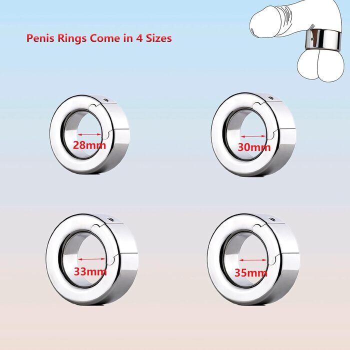 Сталевий кільцевий стимулятор для чоловіків SeLgurFos - важкий, знімний, для SM-ігор, преміум-якість