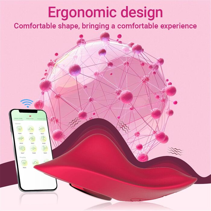 Вібратор для жінок та пар з пультом дистанційного керування, 10 режимів, Butterfly Vibrator