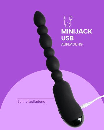 Анальний вібратор MySecretCase Analplug з пультом, 10 режимів, USB-зарядка, для чоловіків та жінок - розширювач для анального задоволення