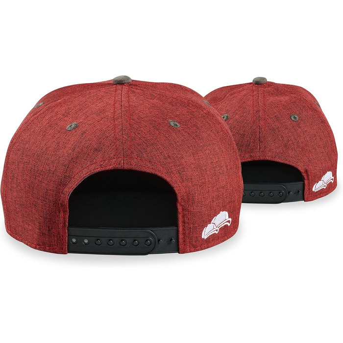 Набір бейсболок Soulbuddy для батька та сина (2 шт) — сімейний комплект кепок Snapback, темно-червоні, регульований розмір