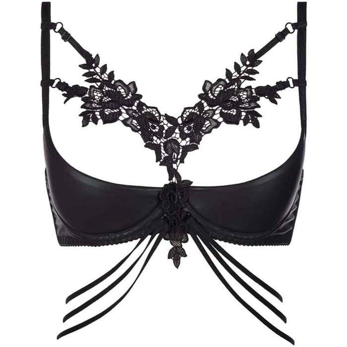 Axami: Колготки з латексу 75D, чорні - Peek a Boo BH