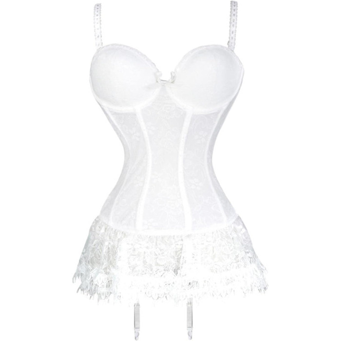 Кросет YIHANS - готичний топ-корсет з мереживом та квітковим візерунком для жінок