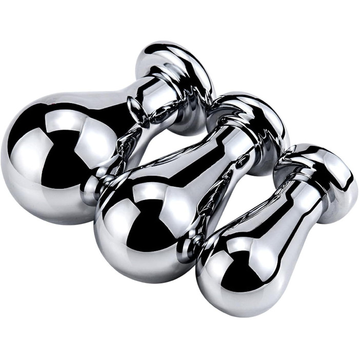 Металевий анальний плагін WLKJPP з кристалами та діамантами, L, срібло - анальні іграшки для чоловіків та жінок