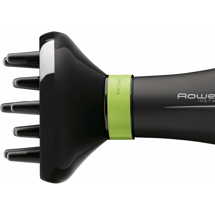 Фен для волосся Rowenta Eco Intelligence CV6030 з підсиленням повітряного потоку, регульовані рівні температури, чорний