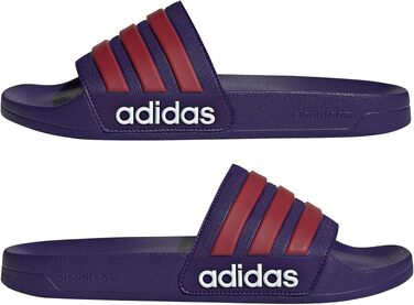 Слишовепці Adidas Adilette Shower Velcro (Collegiate Purple / Team Victory Red / Ftwr White), розмір 50 EU