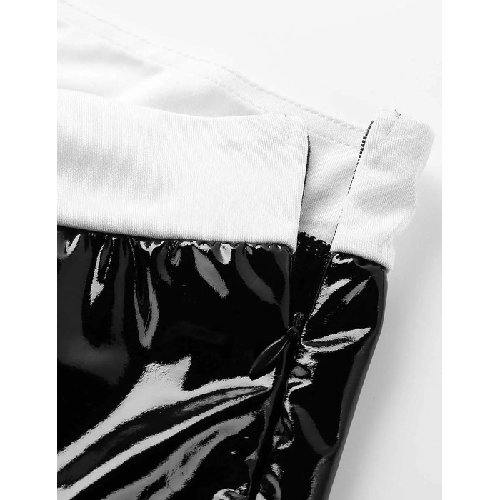 Костюм для ролевих ігор GRRKDFQ: сексуальний комплект з топом та спідницею, чорний, XXL