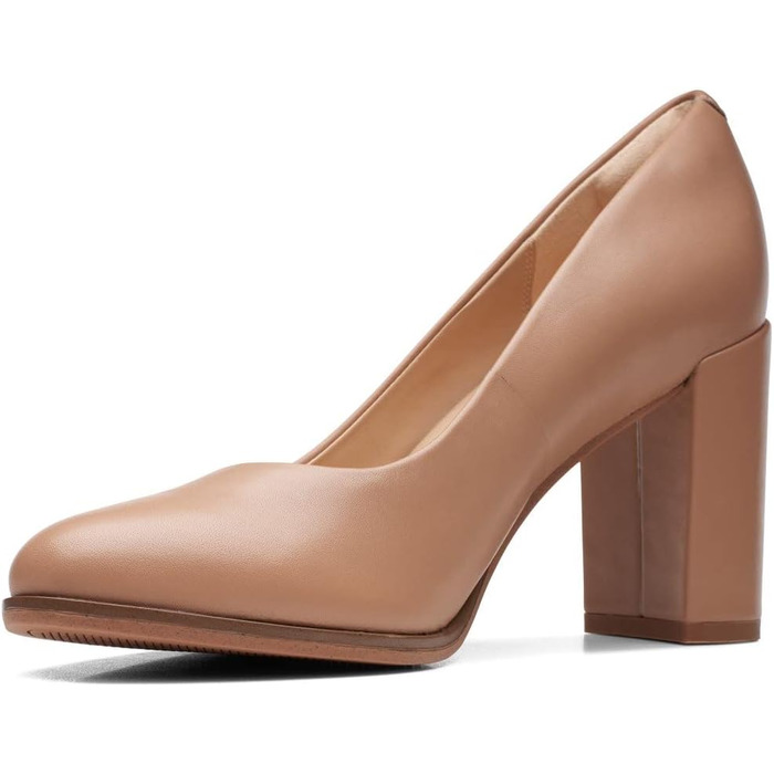 Жіночі туфлі-човники Clarks Freva85 Court, шкіряні, колір Praline, розмір 39.5 EU