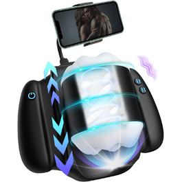 Електричний масажер для чоловіків з ручками, секс-іграшка з 3 телескопічними функціями та 9 вібраціями, для особистого використання