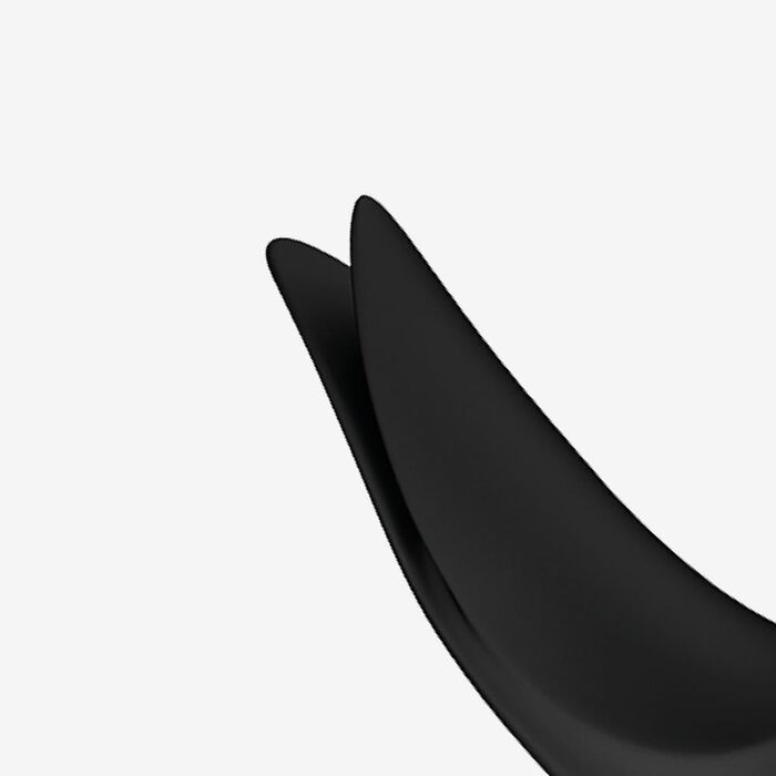 Вібратор для клітора VOLTA (чорний) – тихий та потужний вібратор для стимуляції клітора, сосків, пеніса. З LOOP-ручкою. 100% медичний силікон