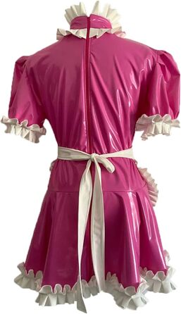 Міні-сукня в стилі готичної лоліти з ПВХ, з шортами та поясом, чорна, 3XL