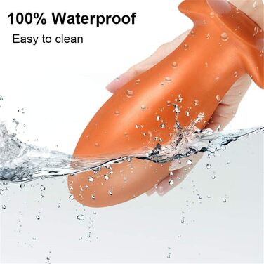 Анальний плаг ChicLSQ XXL (золото) - великий силіконовий аналізатор для масажу простати та стимуляції