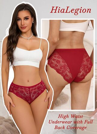 Сліпекс жіночі мереживні, безшовні, великі розміри, 6 шт. (чорний*2, червоний*2, рожевий*2)