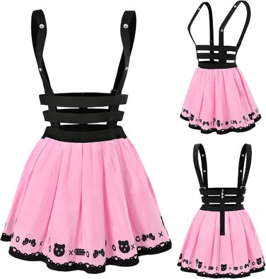 Комбінезон LittleForBig Overall для дорослих (4XL, Рожевий) - Bondage Bunny & Bear