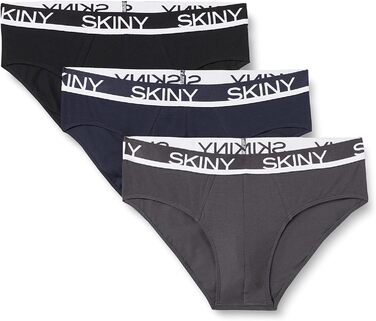 Сліпи Skiny чоловічі (3 шт. в упаковці) XL, сіро-блакитно-чорні, Selection