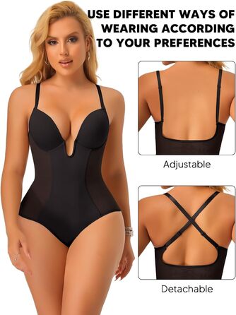 Корсет-боді JoyShaper для жінок, чорний, M: формування фігури, підтримка живота, дихаючі матеріали