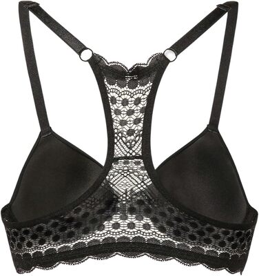 Чорний бюстгальтер GORGLITTER з кісточками, push-up, мереживо, бюстгальтер бра, 85D