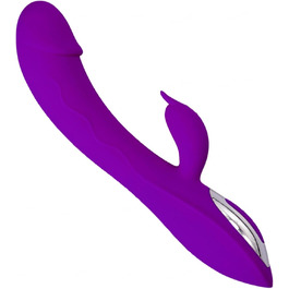 Вібратор G-Spot з силікону для жінок, 7 режимів, фіолетовий