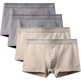 Боксери чоловічі Stely A. (4 шт.) з бавовни, дихаючі, модні, великі розміри (4XL)