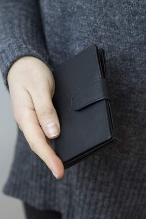 Шкіряний тримач для кредитних карток LEAS Card-Collection з RFID-захистом, чорний