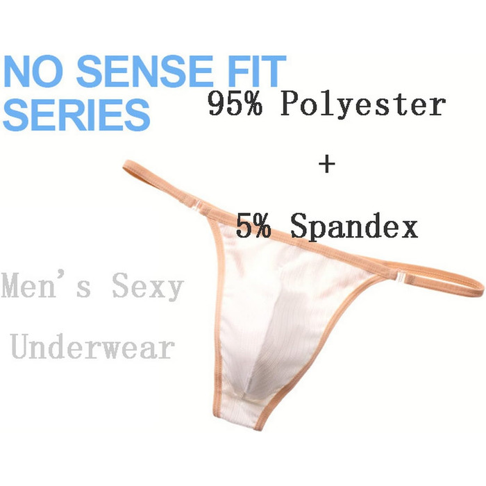 Шорти-бікіні чоловічі Faringoto, знімні боковини, комфортні, сексуальні, U-подібні (L, Синій)