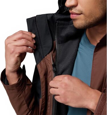 Чоловіча зимова куртка Columbia Bugaboo Fleece Interchange 3-в-1, колір Ancient Fossil, розмір L