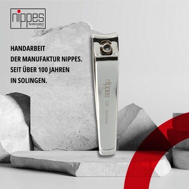 Набір кусачок для нігтів Nippes (2 предмети) у шкіряному чохлі на блискавці, для пальців та нігтів ніг, нікельована загартована сталь