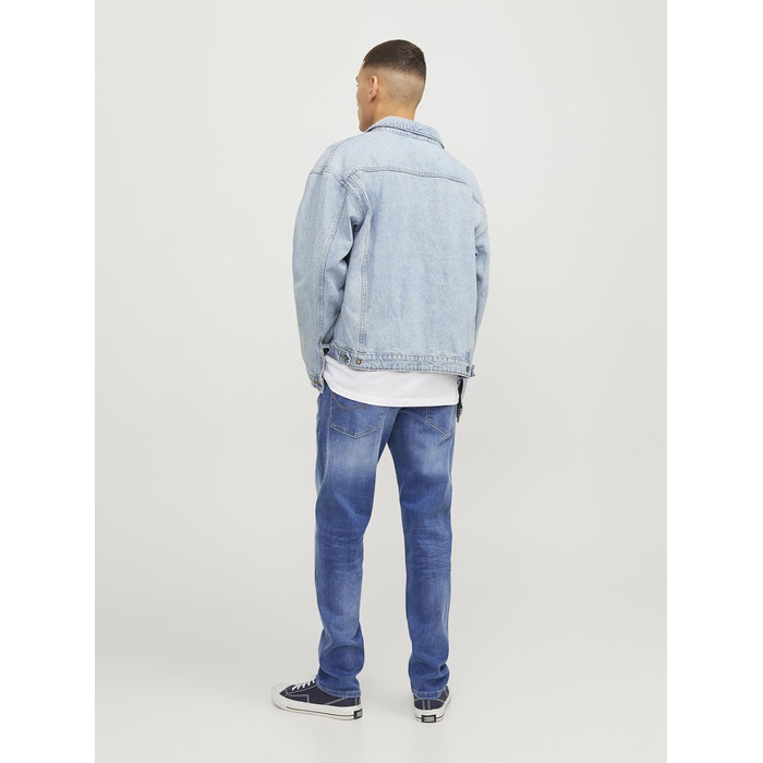 Чоловічі джинси Jack & Jones Comfort Fit JJIMIKE синього кольору (Blue Denim), розмір 36W/34L