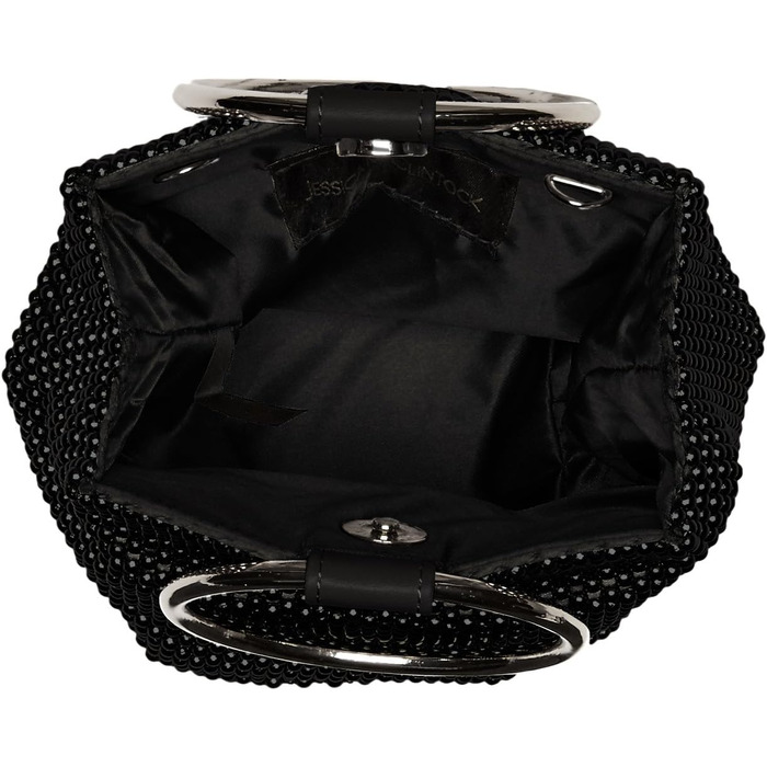 Жіночий клатч-гаманець Jessica McClintock Gwen Ball Mesh Ring Wristlet Pouch чорного кольору