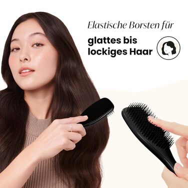 Щітка для волосся Tangle Teezer Ultimate Detangler для вологого та сухого волосся, розплутувальна щітка для всіх типів волосся, чорна