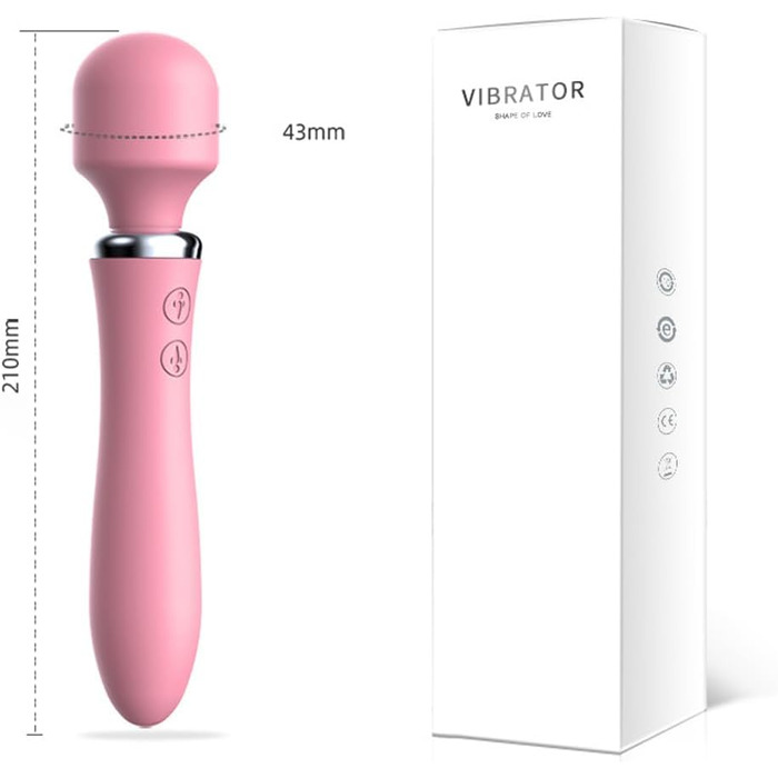 Масажер вібраційний Jpscor для жінок, 2-в-1, електричний, 10 режимів, для дорослих