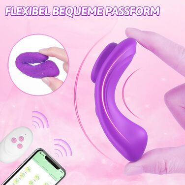 Вібратор-метелик DRAGOSTI Ultra-Thin 0.09Pfund - тихий, з магнітною підставкою та пультом керування, 10 режимів вібрації, для дорослих, для пар