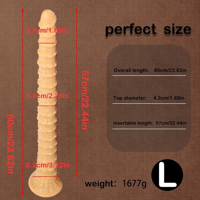 Яexx Гігантський Вібратор 46 см: Вібратор для чоловіків та жінок, стимуляція простати, ануса, G-spot