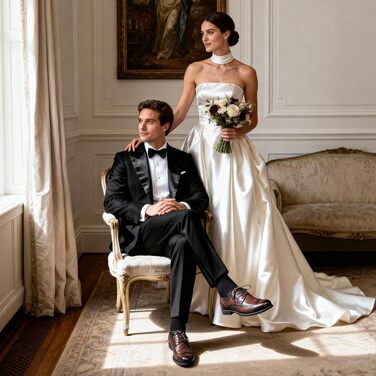 Чоловічі шкіряні туфлі Bruno Marc Brogue Wingtip коричневого кольору, розмір 42 EU